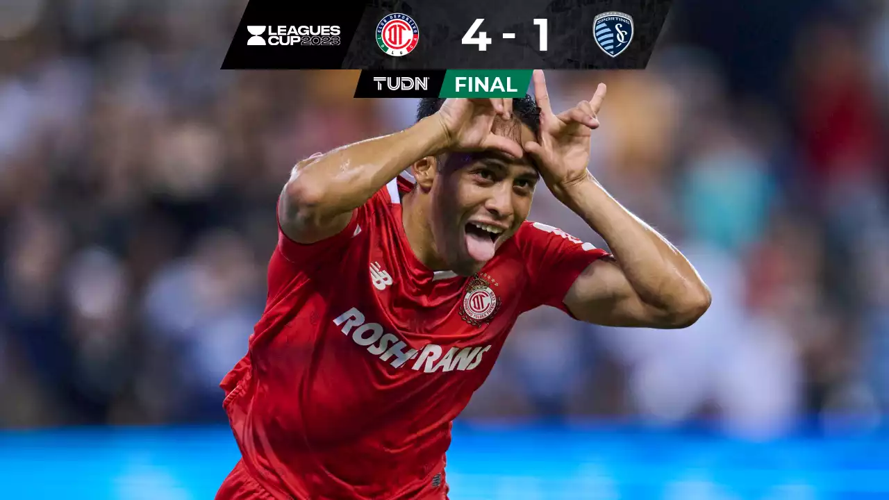 Toluca golea a Sporting Kansas City y avanza a Octavos de Final de Leagues Cup