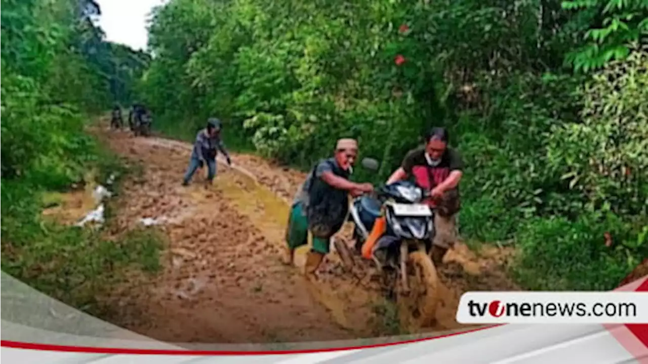 Akses Tak Bisa Dilalui Kendaraan Akibat Jalan Rusak, Ratusan Warga di Kutai Barat Kalimantan Timur Terisolasi