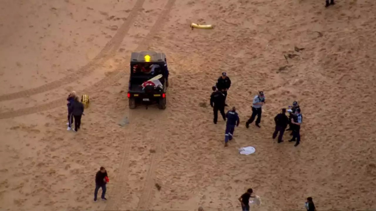 Emergency rescue operation at popular Sydney beach