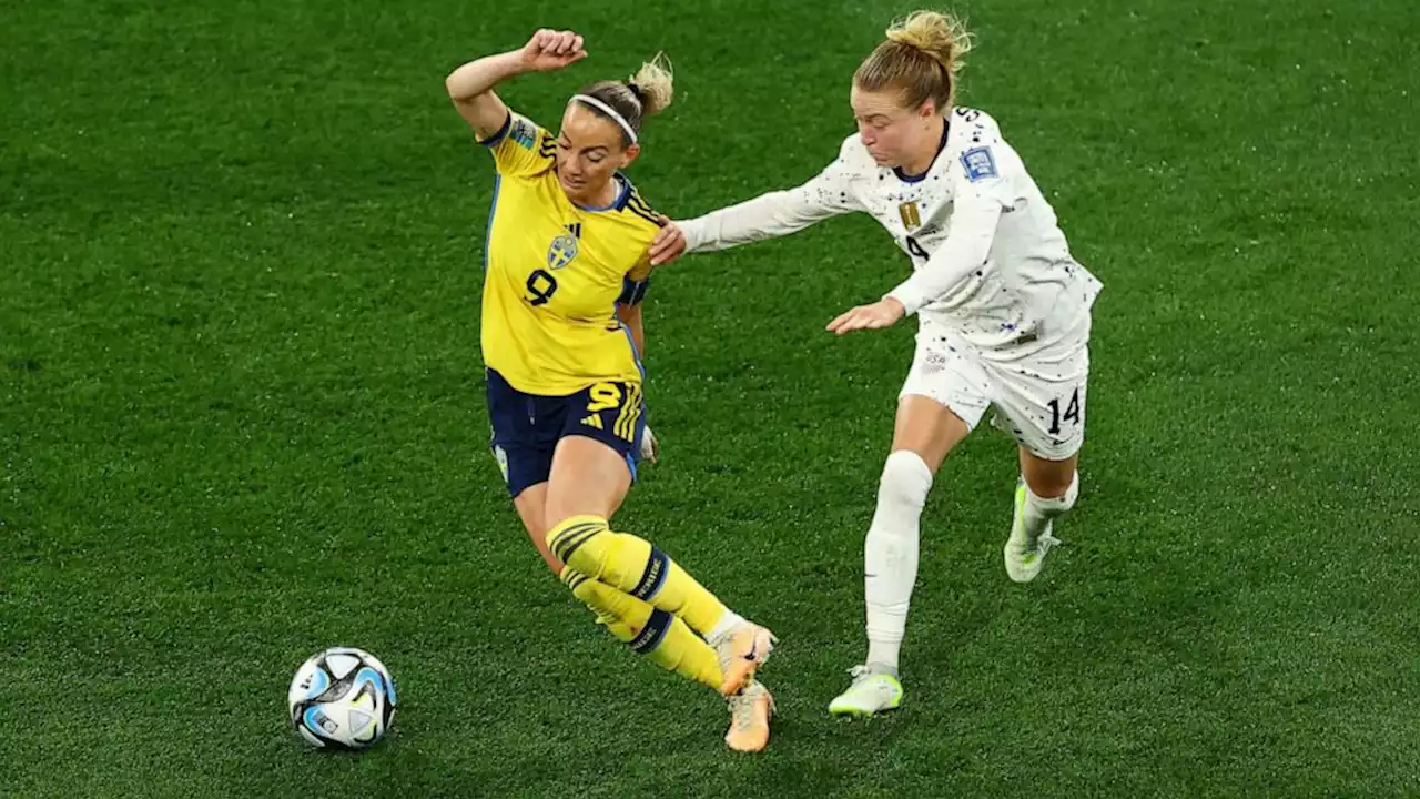 USA even with Sweden at halftime in World Cup knockout round in Australia