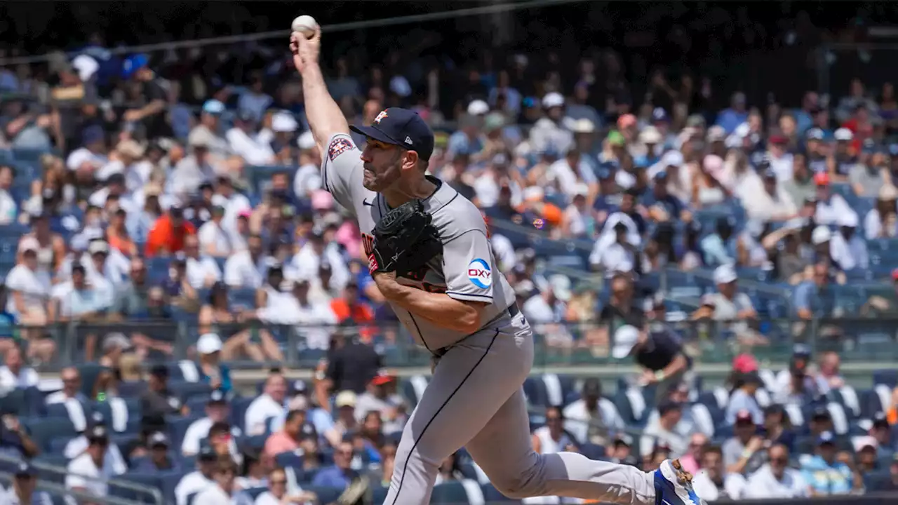 Verlander's first game back with Astros spolied by Yankees' 3-1 win on Saturday