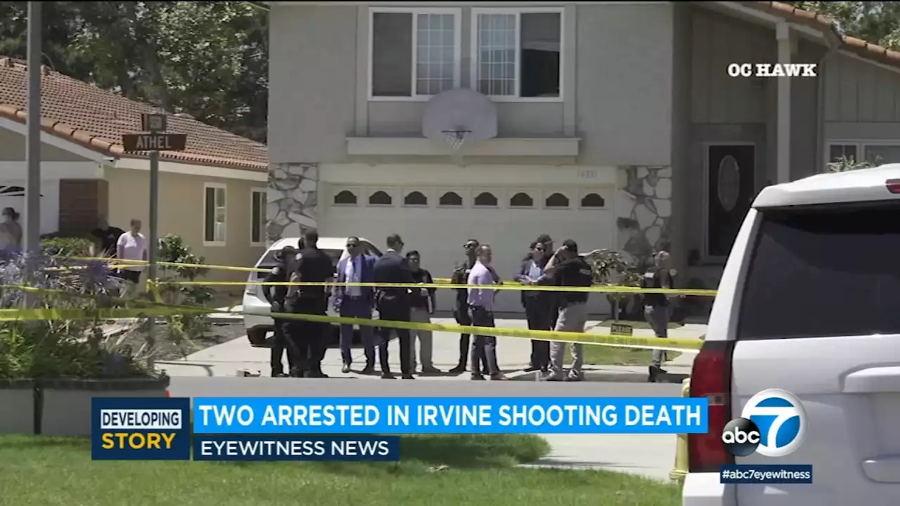 Man and woman arrested in Irvine car-to-car shooting that killed teen