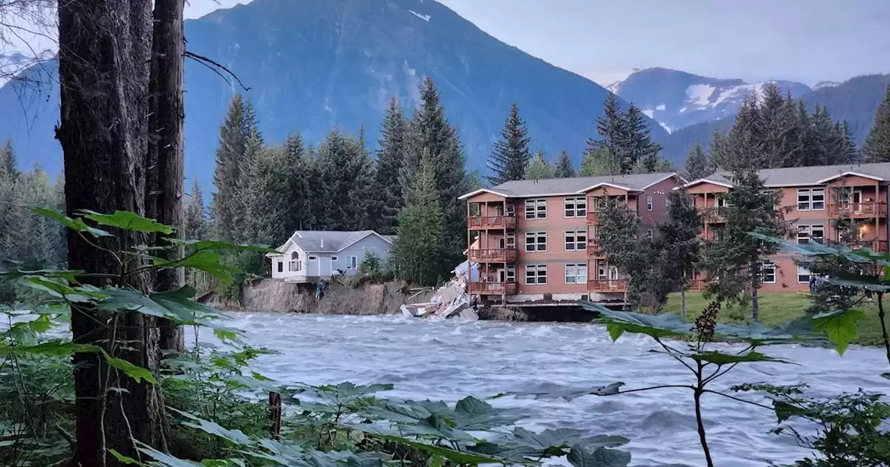 Juneau’s record glacial outburst flood prompts evacuations and destroys at least 1 home