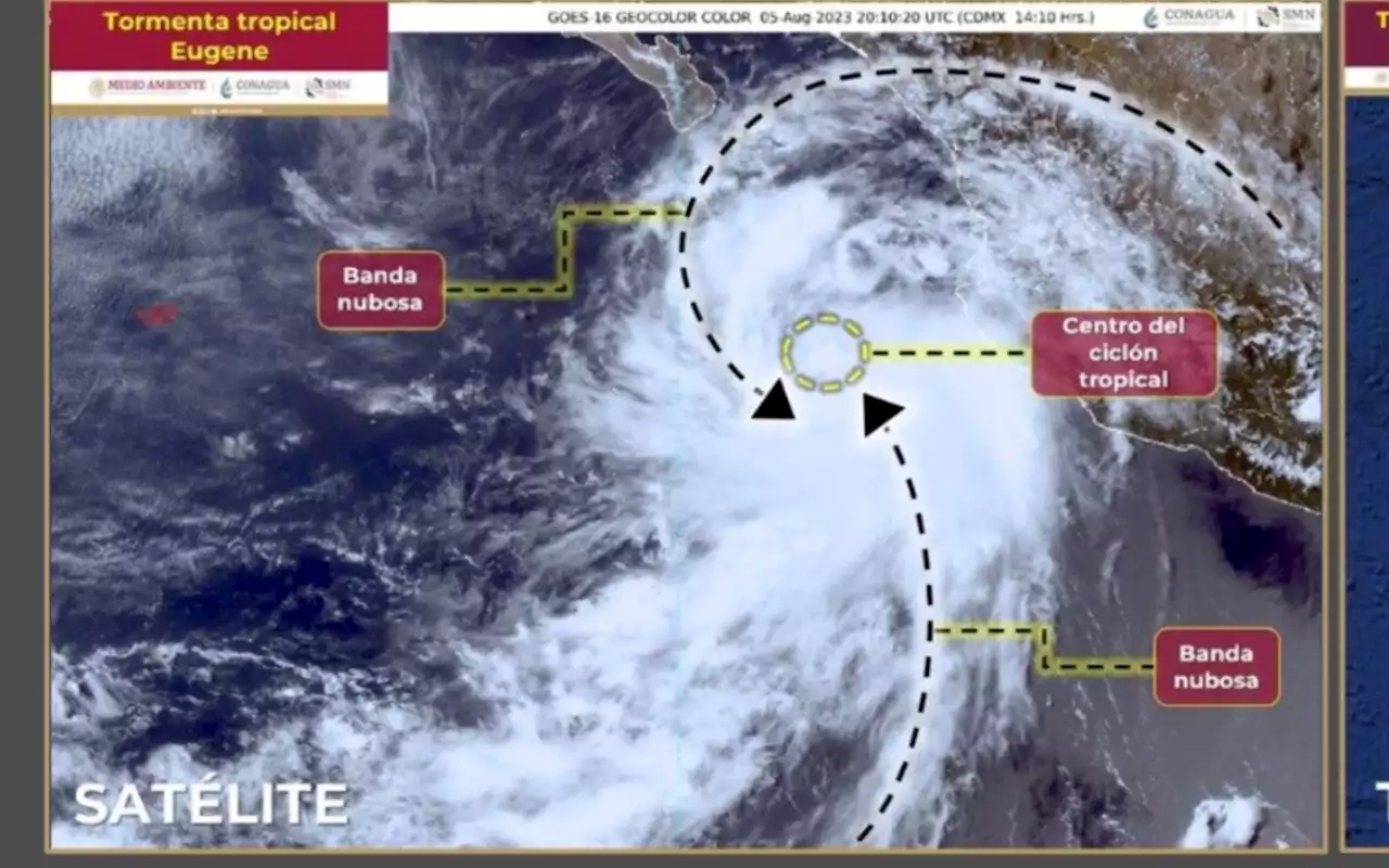 Se forma tormenta tropical 'Eugene' y causará fuertes lluvias en 4 estados