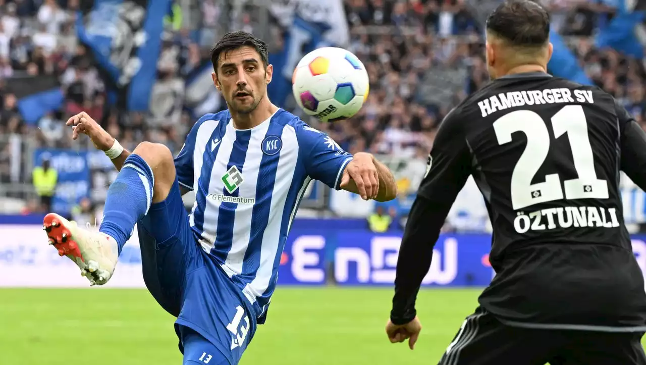 2. Bundesliga: HSV gibt Sieg in Karlsruhe in der Nachspielzeit aus der Hand