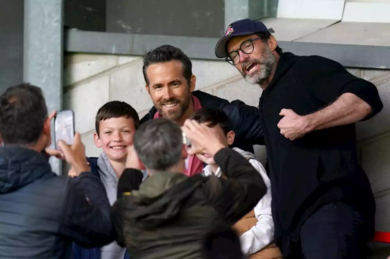 Hugh Jackman Joins Ryan Reynolds For Wrexham AFC Season Opener During ‘Deadpool 3’ Production Pause