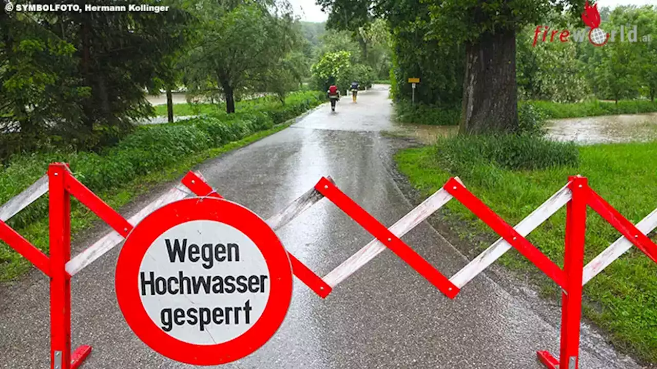 Ktn: Hochwasserabsperrung ignorriert → Fahrradfahrer von Wasser mitgerissen → 53-Jähriger tot