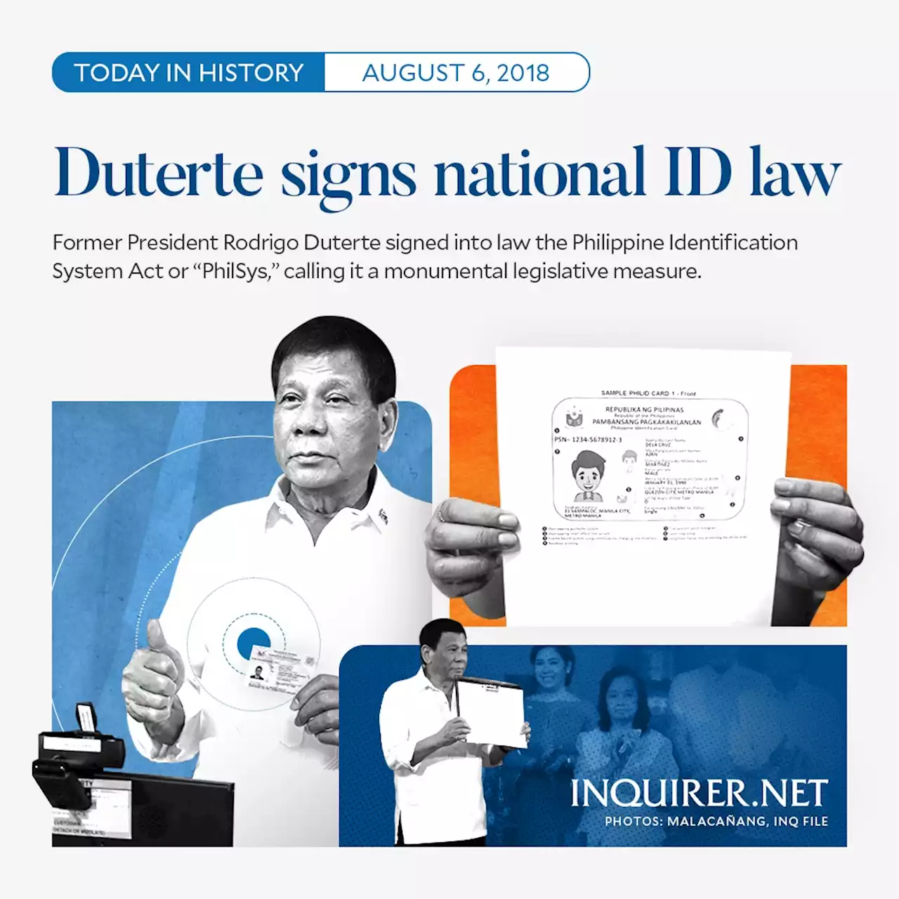 Duterte signs national ID law