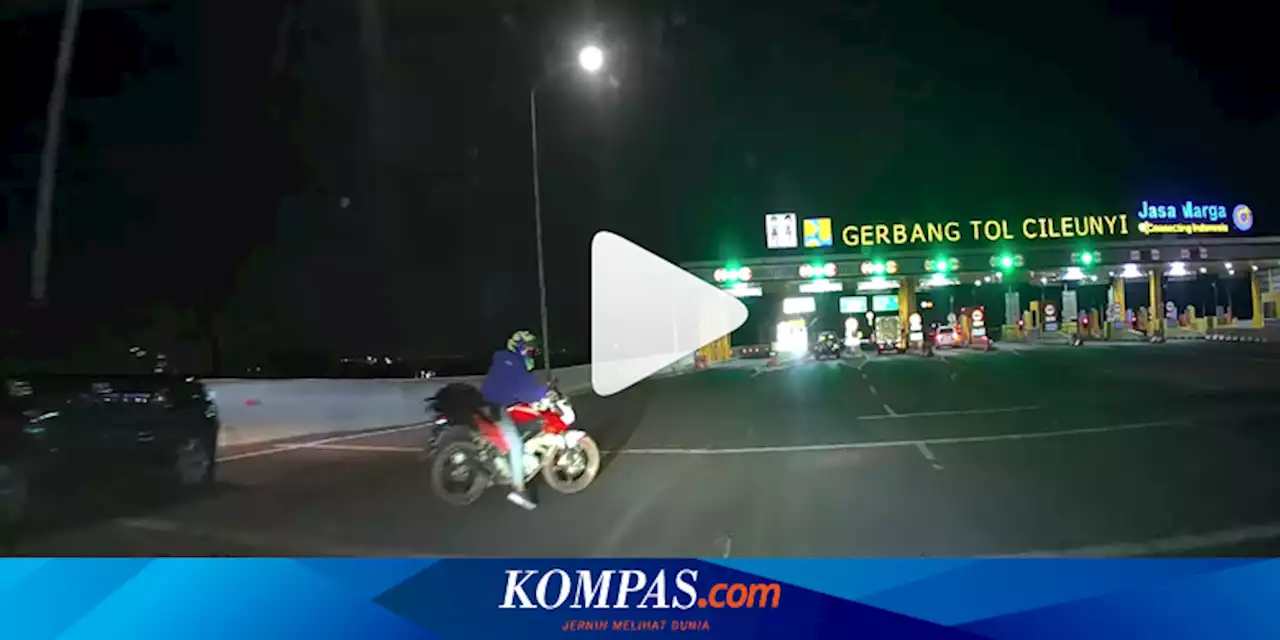 Motor dan Fortuner Nyaris Tabrakan, Gara-gara Salah Masuk Gerbang Tol