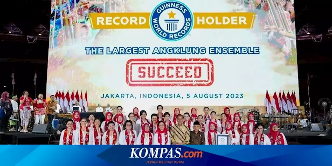 Pecahkan Rekor Pergelaran Angklung Terbesar Dunia, Indonesia Masuk Guinness World Records