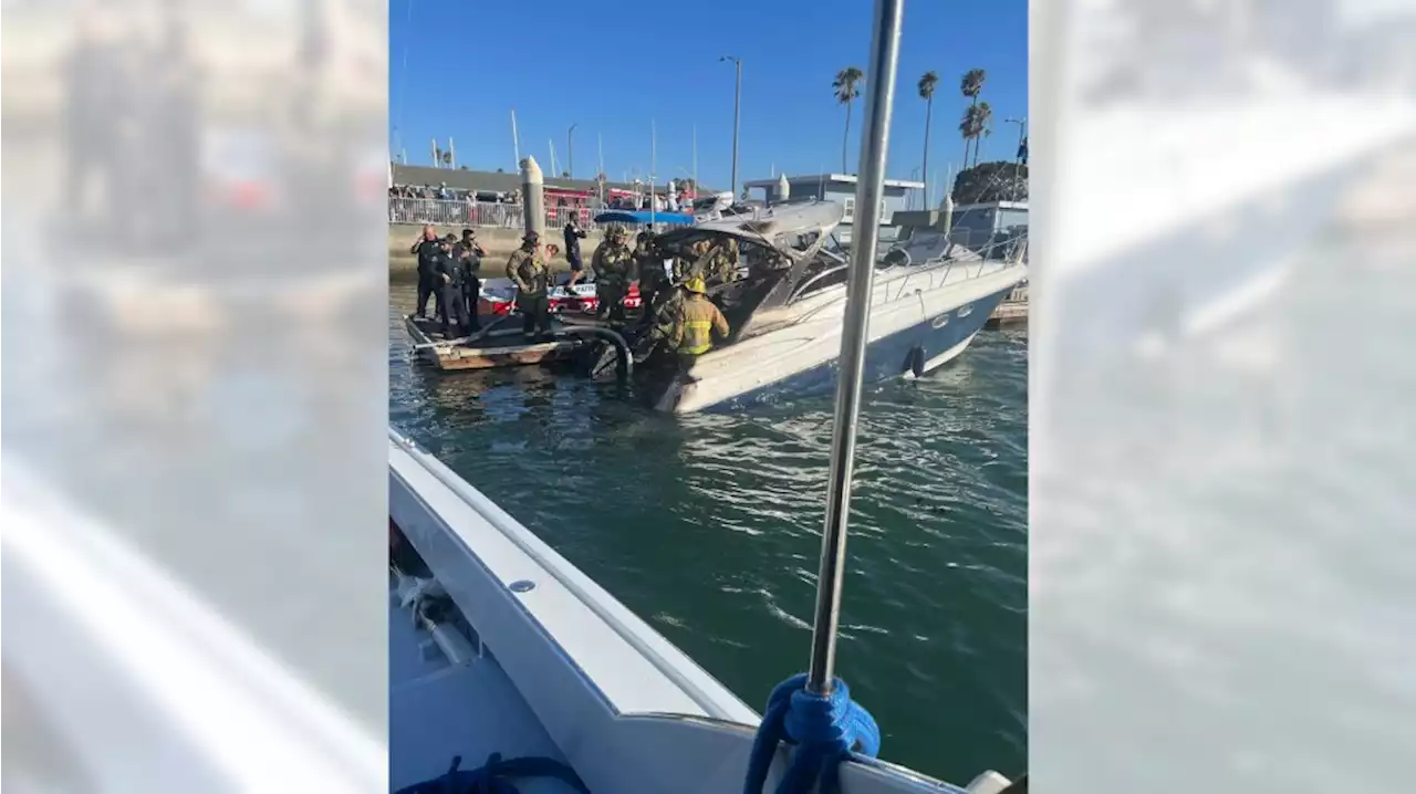 2 killed, 3 hurt in Long Beach pleasure boat fire