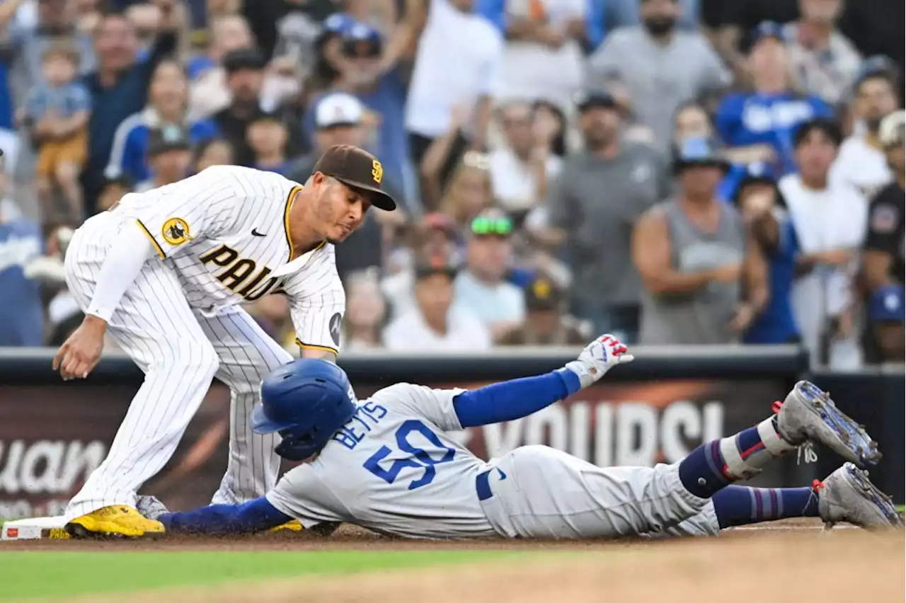 Dodgers fall apart in eighth inning as Padres rally for seven runs