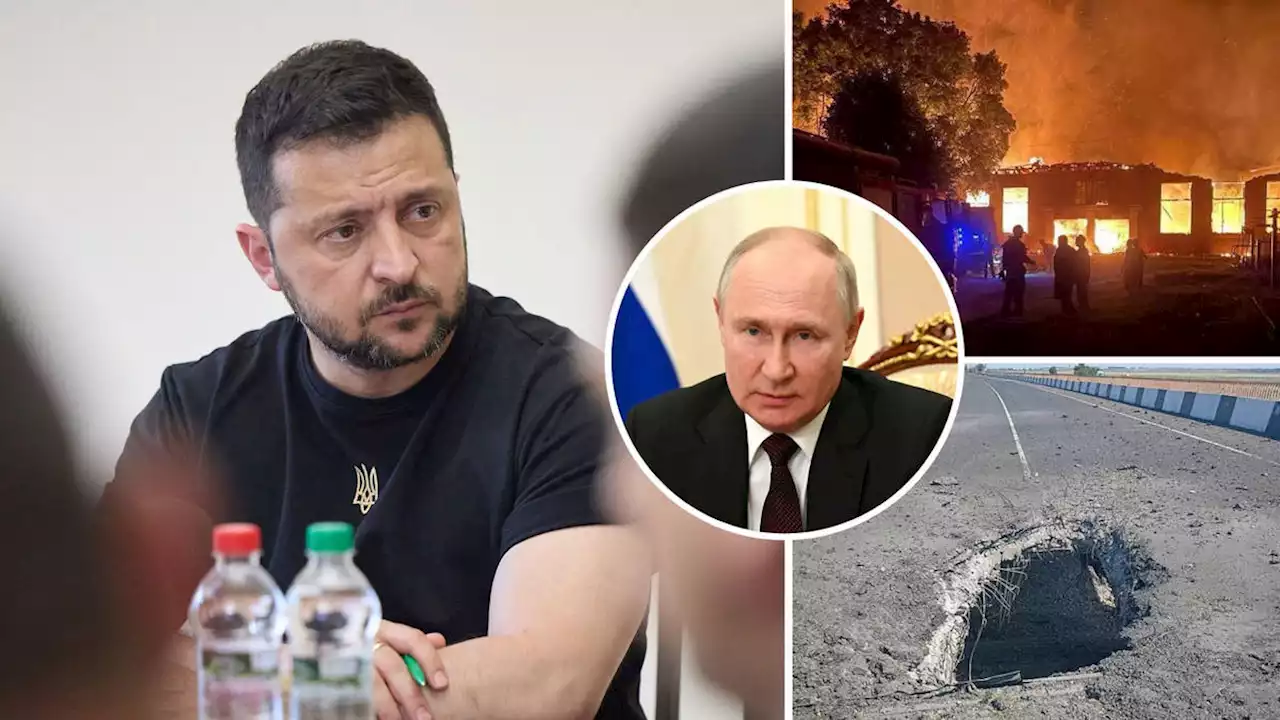 Ukraine hits two key bridges into Crimea as Zelenskyy claims Moscow targeted blood transfusion centre