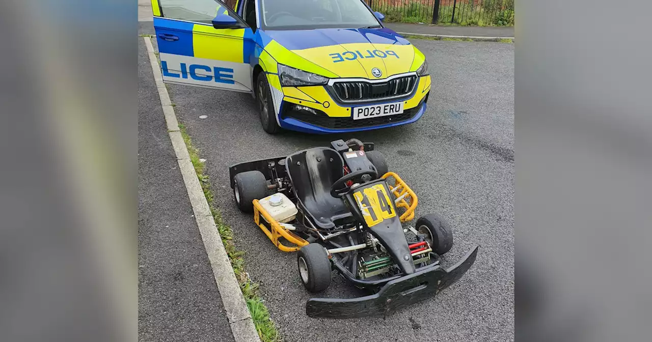 Police seize go-kart being driven around quiet residential streets