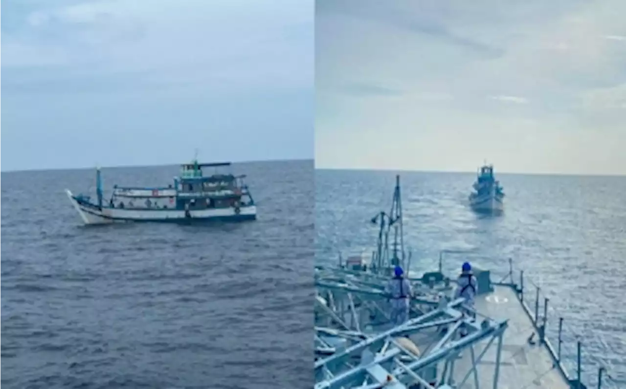 Malaysian Navy rescues anglers adrift at sea for three days near Pulau Perak