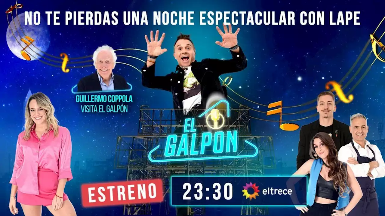 Rating: cómo le fue en el debut a Sergio Lapegüe con El Galpón reemplazando a Mirtha Legrand