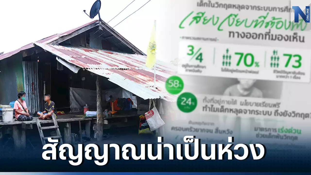 'กสศ.' ชี้ ช่วยเด็กให้พ้นภาวะวิกฤตการศึกษา ทิ้งปมครอบครัวไม่ได้