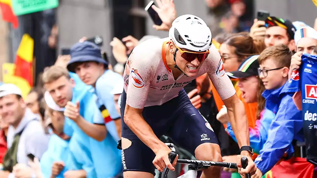 Van der Poel stürzt in Bande und triumphiert