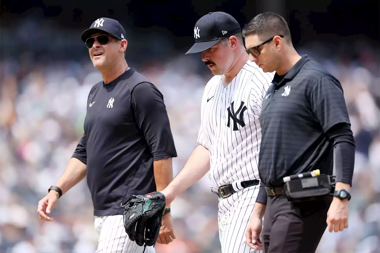 Yankees’ Carlos Rodon exits to boos after apparent injury ends another disappointing start