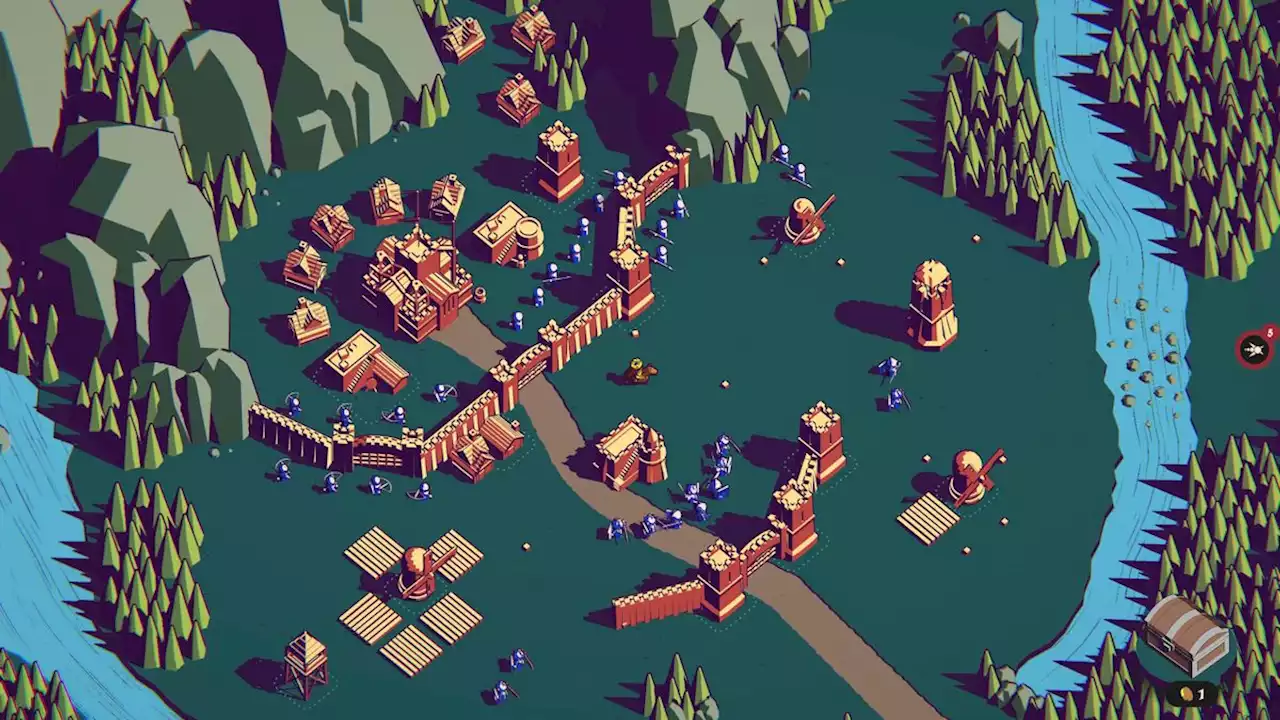 Build and defend a nice little kingdom in microstrategy game Thronefall