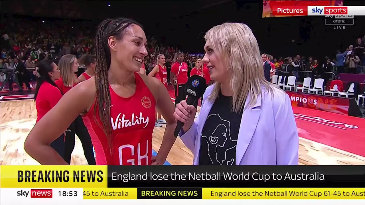 England lose to Australia in their first Netball World Cup final