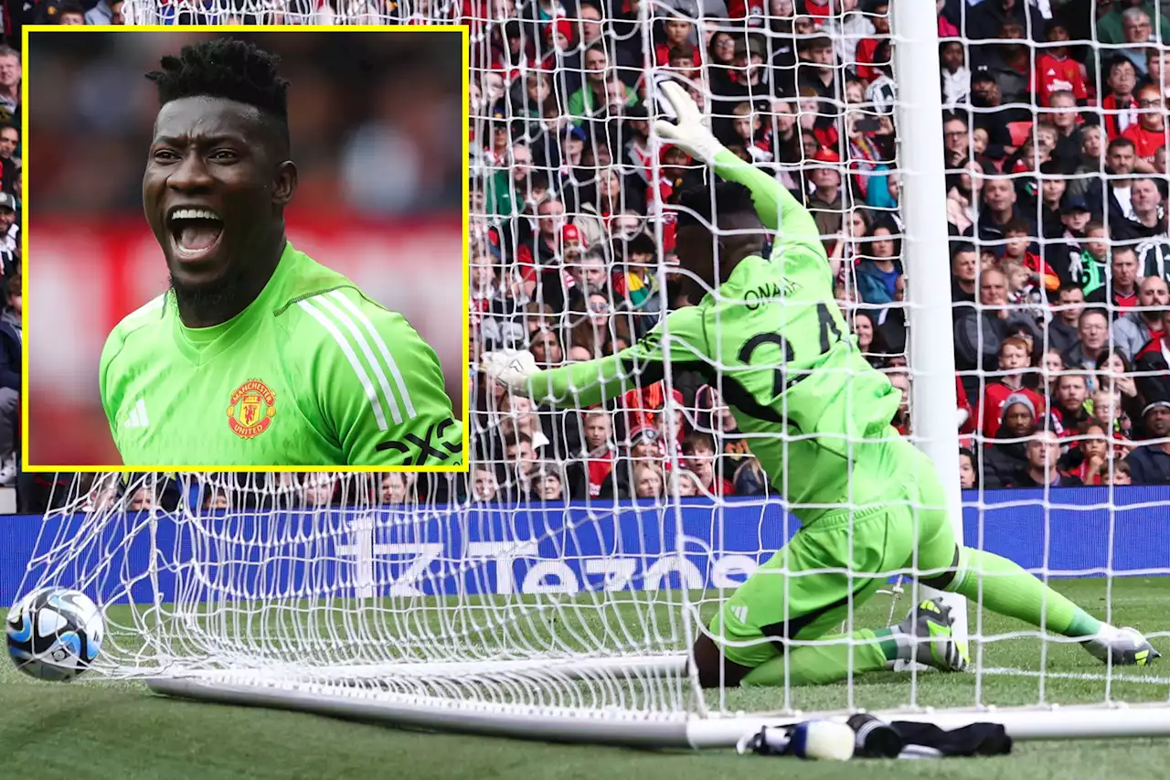 Man United star Onana responds to critics after getting lobbed from halfway line