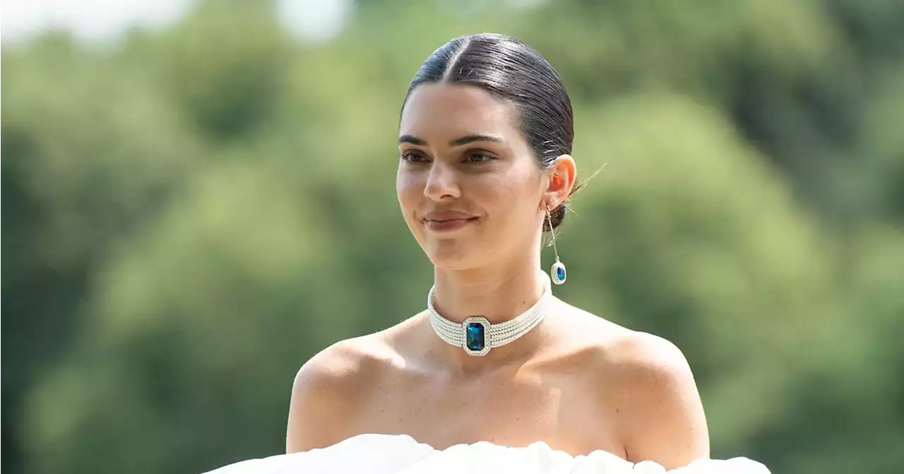 Kendall Jenner Looks Completely Captivating in a Silky White Skirt