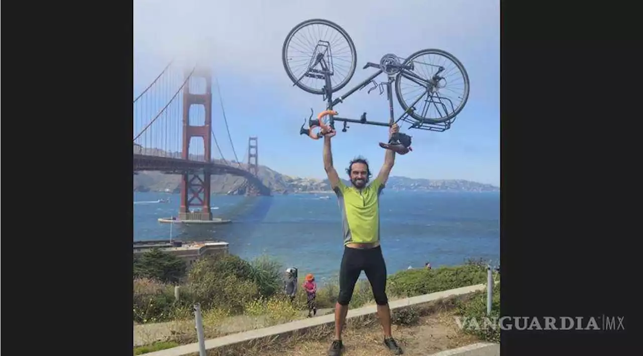 ‘Pepe’, el saltillense que hace ecoturismo recorriendo la costa oeste de EU en bicicleta