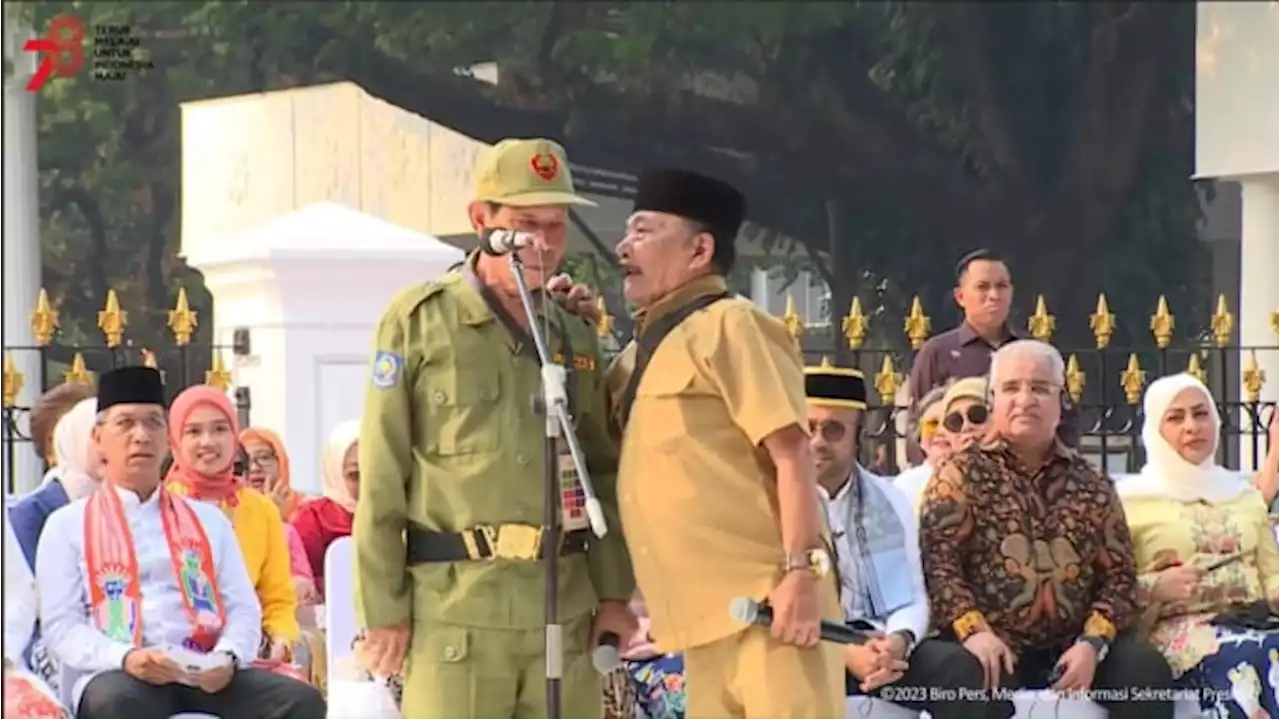 Lawakan Haji Bolot dan Malih Sukses Bikin Presiden Jokowi Ketawa