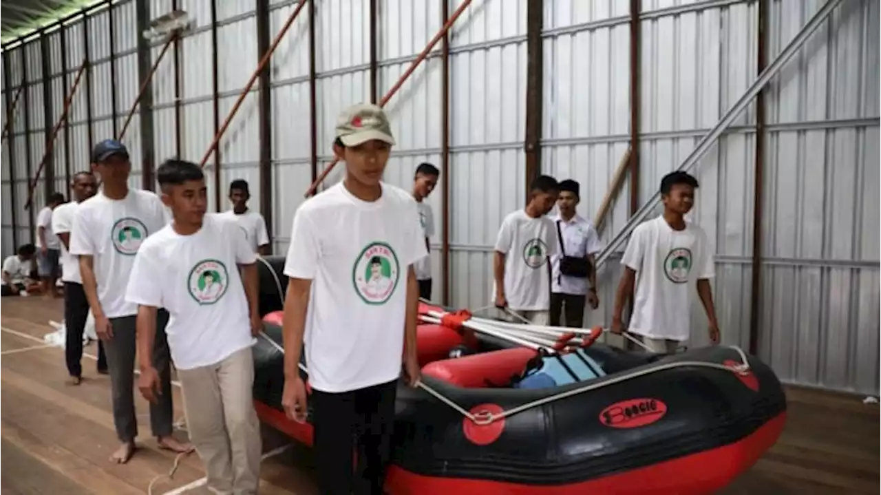 Warga Pesisir Kalsel Ramai-ramai Ikuti Pelatihan Tanggap Bencana Banjir Rob