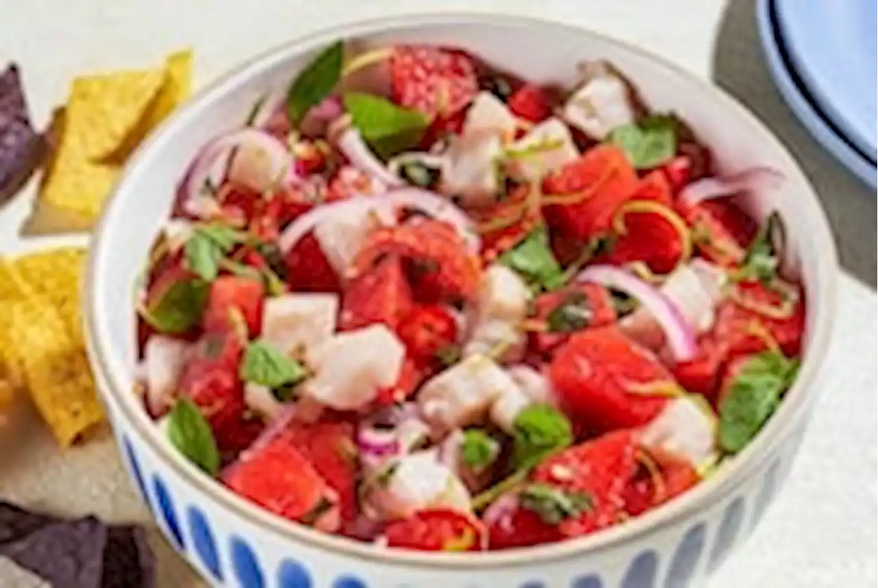 Add watermelon to your ceviche for a refreshing summer meal