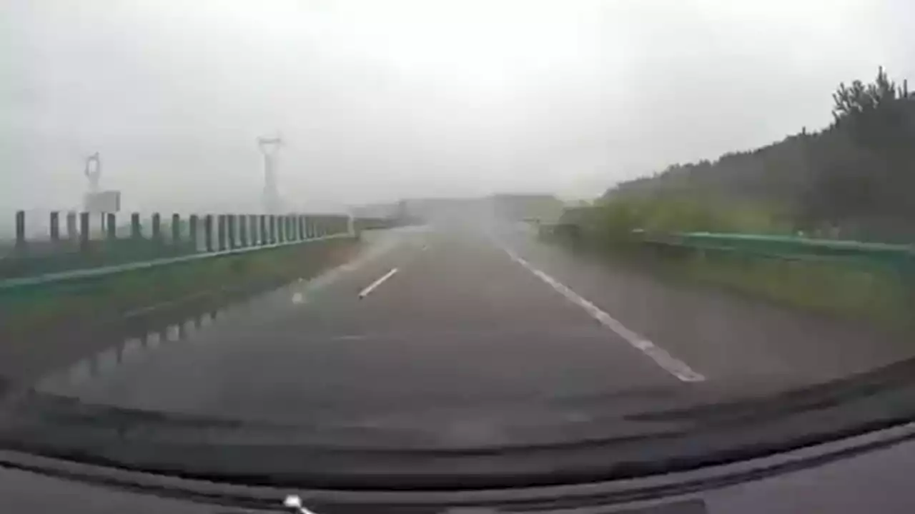 Driver Fails To See Flood Has Washed Away Bridge - Videos from The Weather Channel