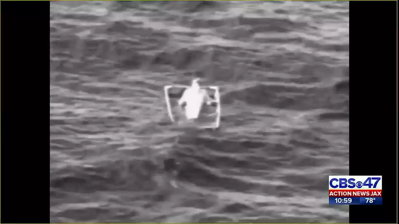 Video released of Coast Guard members rescuing man 12 miles offshore of St. Augustine