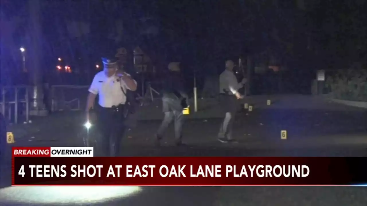 4 teens shot on Philadelphia Parks and Rec playground in East Oak Lane