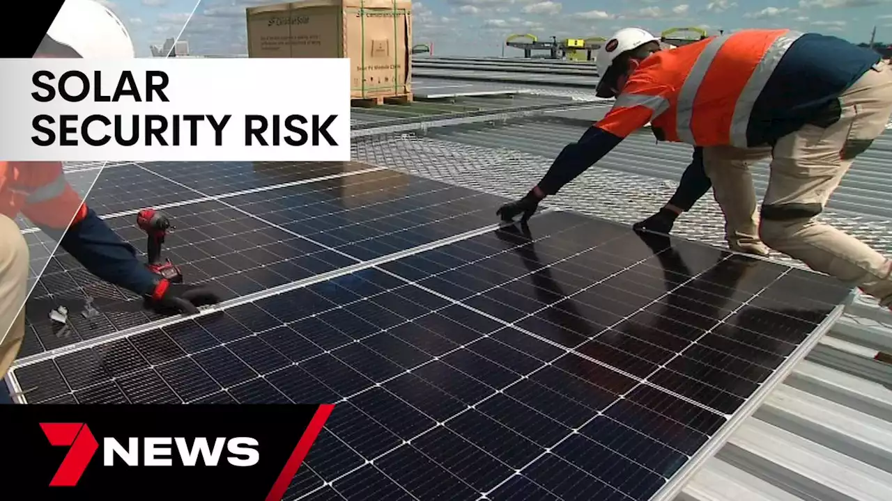 Australia warned to assess cyber risk in Chinese-made solar panel technology | 7NEWS