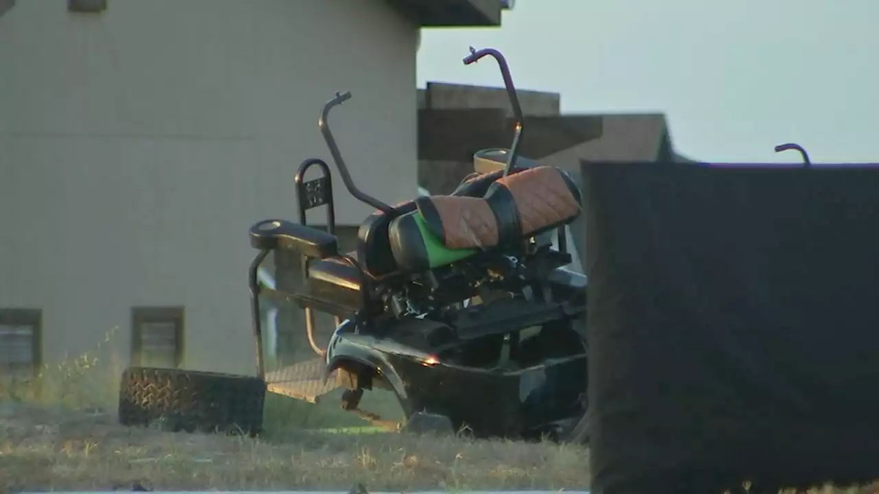 3 people in golf cart killed after crash involving SUV in Cypress area, Harris County deputies say