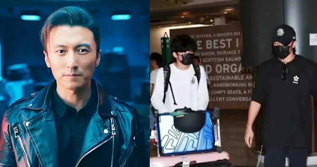 Nicholas Tse instructs son Lucas, 16, in thoughtful gesture at airport