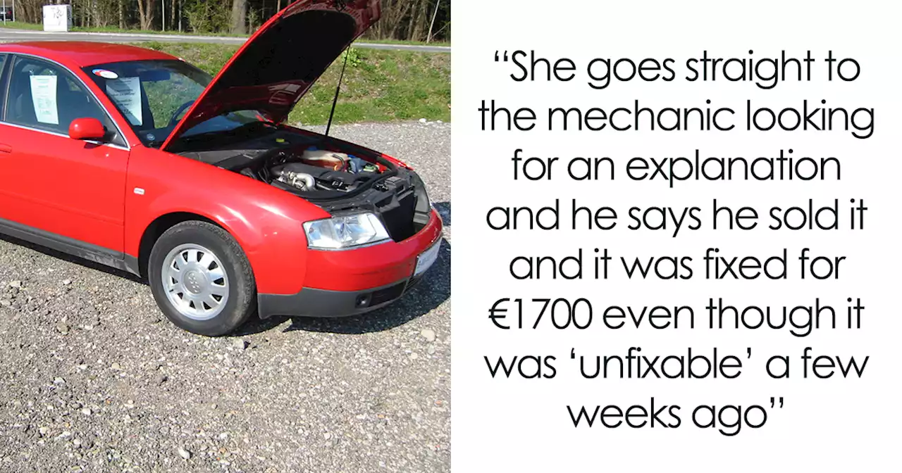 Woman Happens To Be In The Right Place At The Right Times When She Sees Her “Unfixable” Car In Town