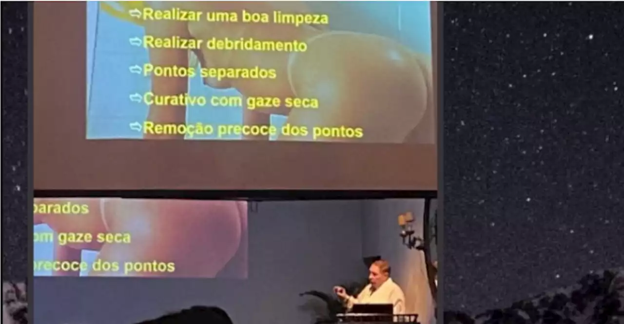 Conselho Regional de Medicina vai investigar médico que usou fotos de uma mulher nua em slide