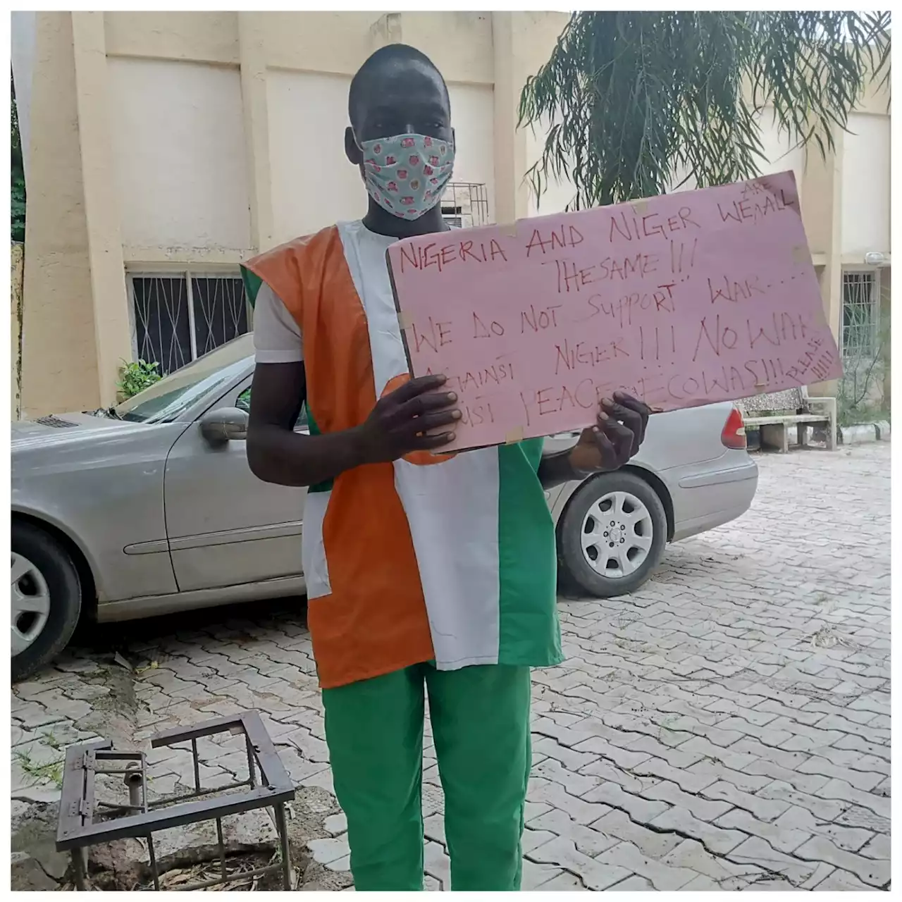 Kano lone protester warns Nigeria, ECOWAS against military intervention in Niger