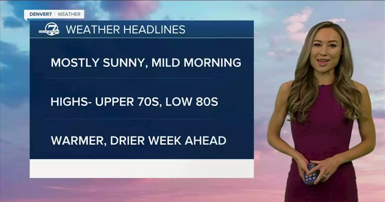 Warmer and drier weather this week across Colorado