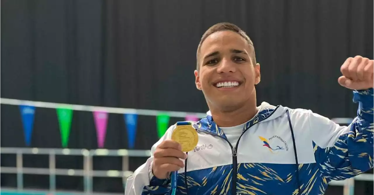 ¡Un berraco! Oro y récord para Carlos Serrano en Mundial de Para Natación en Mánchester