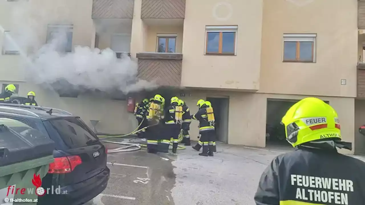 Ktn: Glimpflich verlaufener Kellerbrand in Mehrfamilienhaus in Althofen