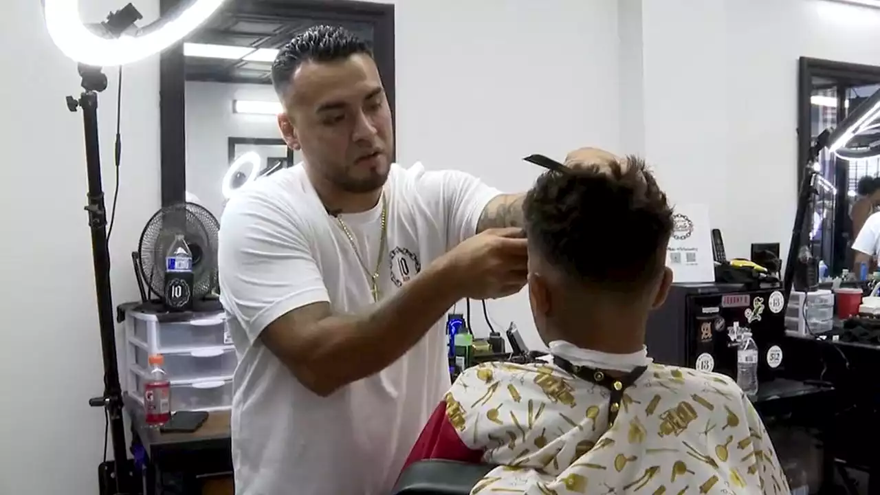 Southeast Austin barbershop gets kids ready for new school year with free haircuts, supplies