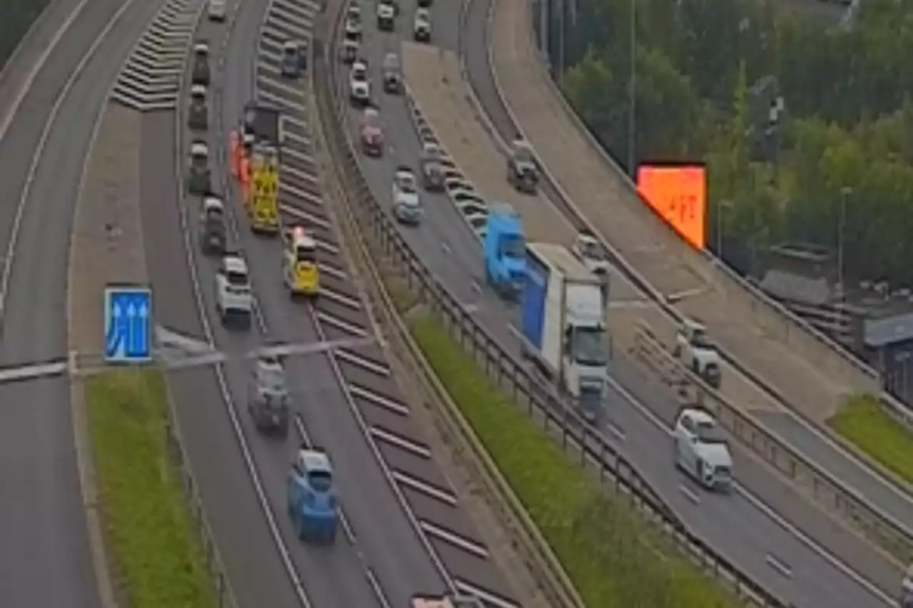 Major motorway in Glasgow blocked due to incident