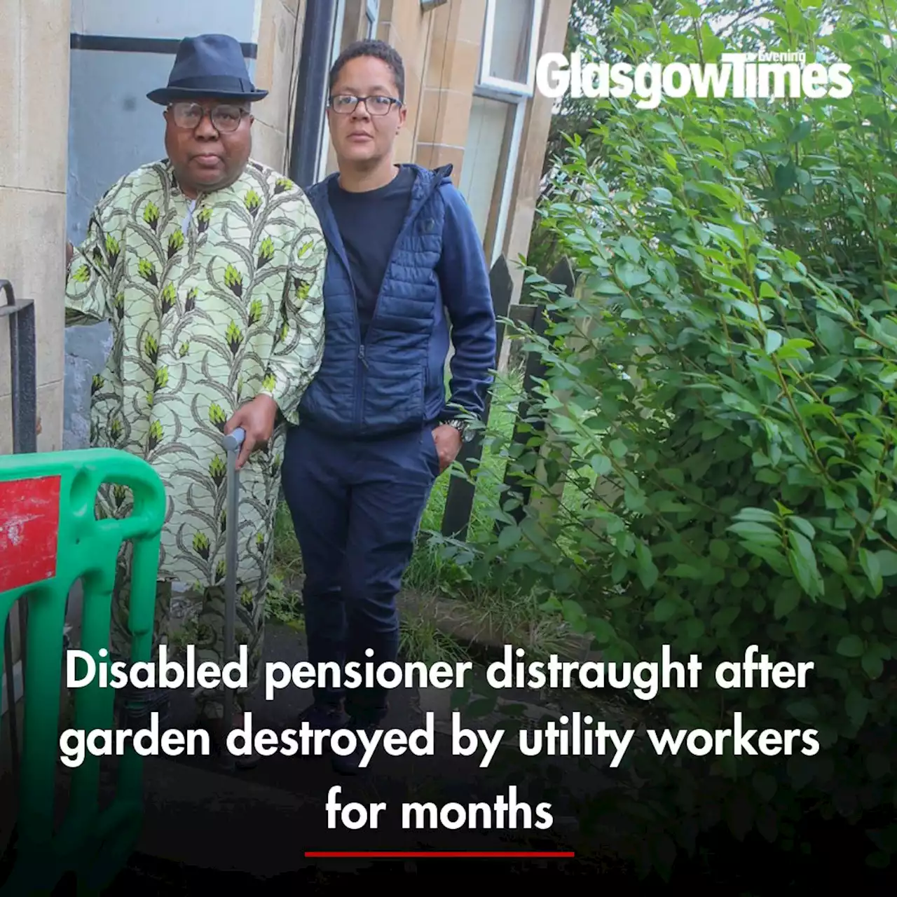 Disabled pensioner distraught after garden destroyed by utility workers for months