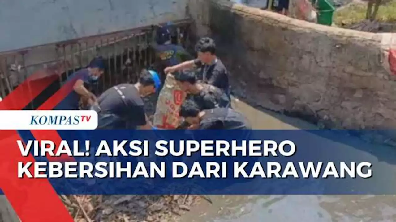 Salut, Kelompok Remaja di Karawang Bersihkan Sungai dari Sampah