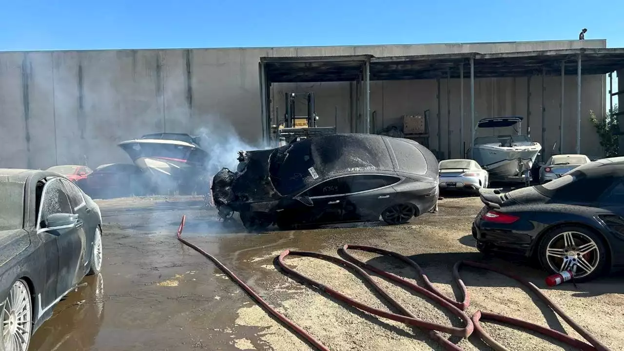 Tesla Spontaneously Ignites; Sacramento Firefighters Call Out Elon Musk