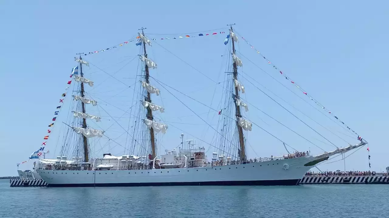 Este será el último día para visitar la Fragata ARA Libertad de Argentina en el puerto de Veracruz