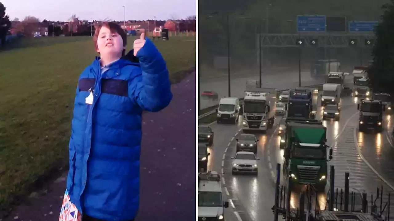 'A beautiful happy soul': Boy, 12, killed in M62 hit-and-run pictured as family pay tribute